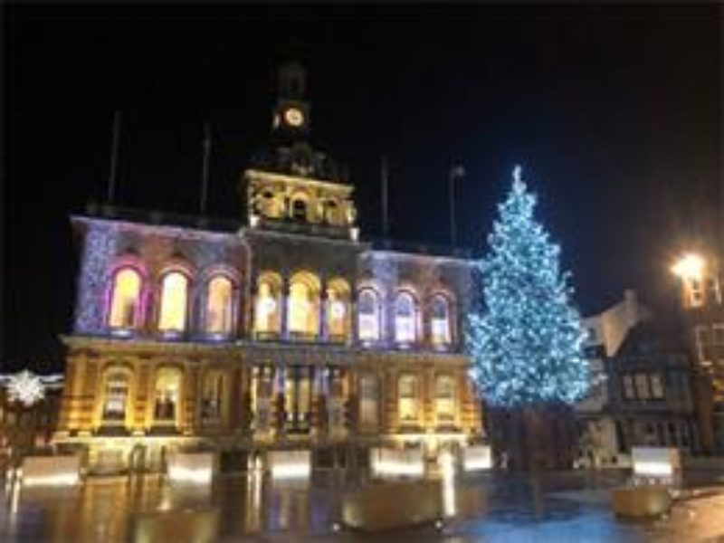Ipswich town centre christmas lights